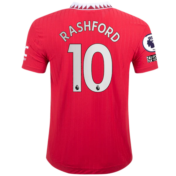 Image of adidas Manchester United Authentic Marcus Rashford Home Jersey w/ EPL + No Room