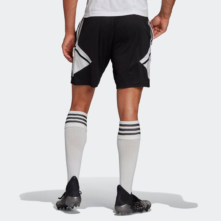 شورت رياضي رجالي من adidas Contrasting Colors Stripe Straight باللون الأسود H21259