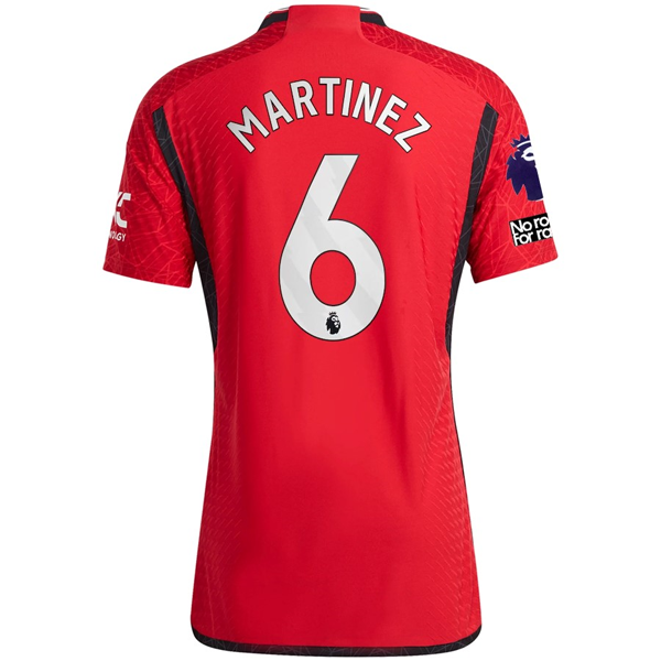 Image of adidas Manchester United Authenitc Lisandro Martinez Home Jersey 23/24 w/ EPL +