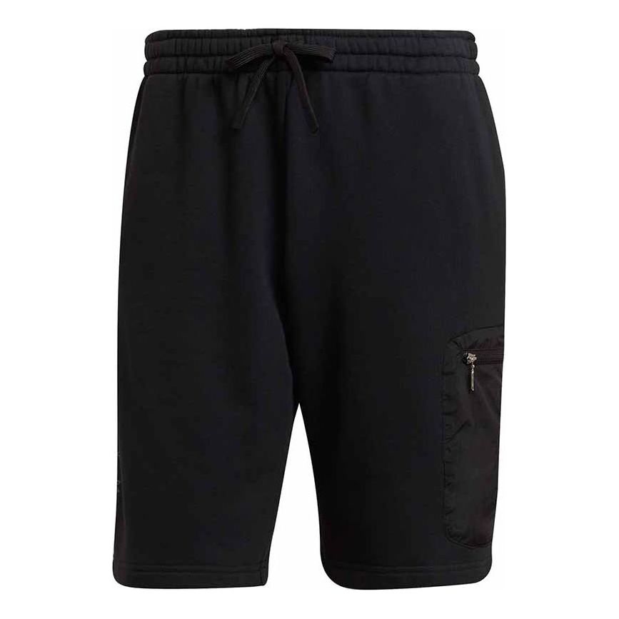 adidas originals Tactical Short Metallic Zipper Cargo Pocket Sports Shorts Black