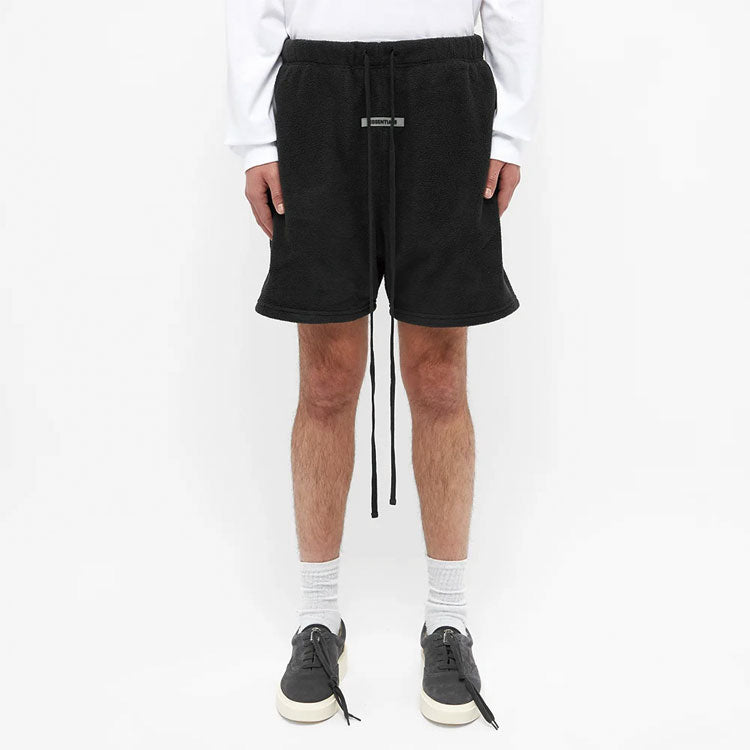Fear of God Essentials SS20 Polar Fleece Sweat Shorts Black FOG-SS20-283