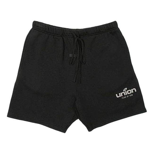 Image of Fear of God Essentials x Union LA FW21 Vintage Short Black FOG-FW21-088