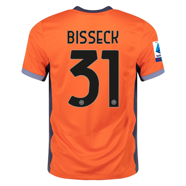 Nike Inter Milan Yann Aurel Bisseck Third Jersey w/ Serie A + Copa Italia Patche