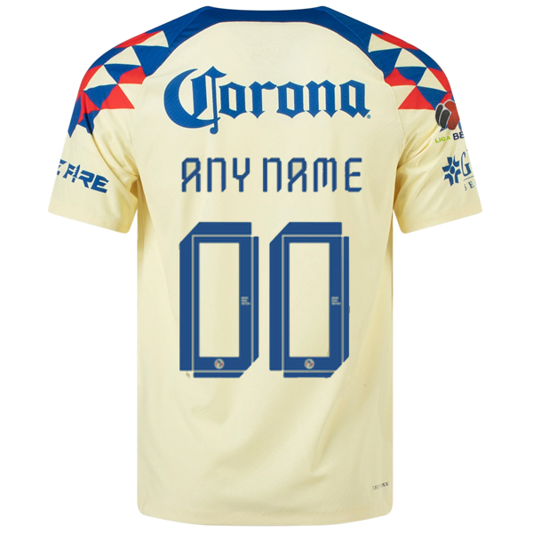 Nike Club America Authentic Custom Name Match Home Jersey w/ Liga MX Patch 23/24
