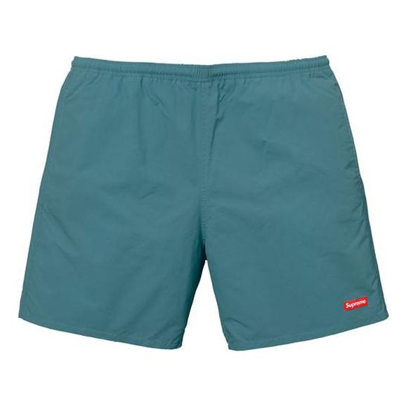 Supreme SS18 Nylon Water Short Solid Color Casual Shorts Gray Blue SUP-SS18-1043