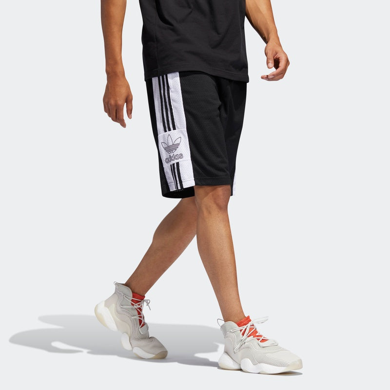 Image of adidas originals Mesh Otln Short Breathable Casual Sports Shorts Black DV3184