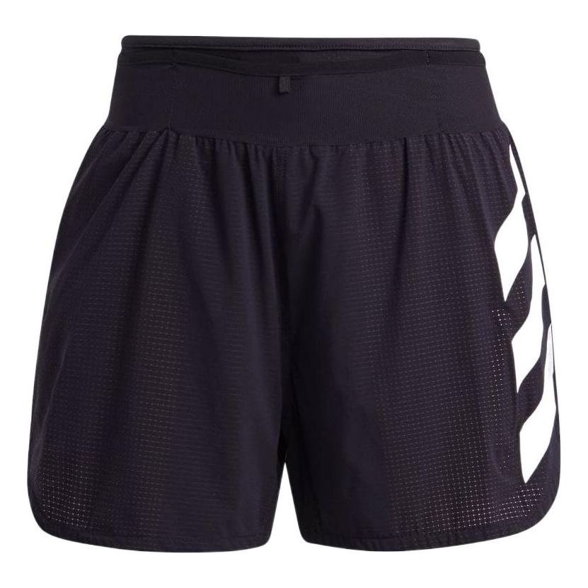 Image of adidas Casual Stripe Straight Shorts Japanese Version Men's Black GL1208