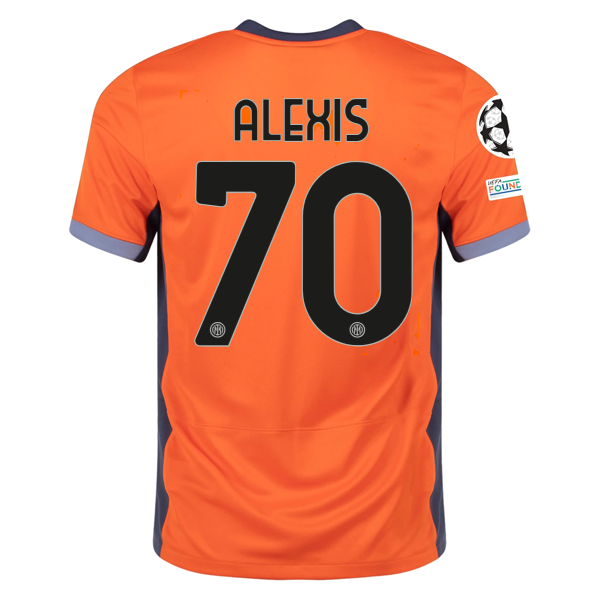 Nike Inter Milan Alexis Sanchez Third Jersey w/ Champions League Patches 23/24 (