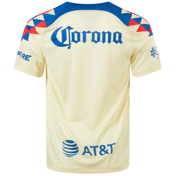 Image of Nike Club America Home Jersey 23/24 (Lemon Chiffon/Blue Jay)