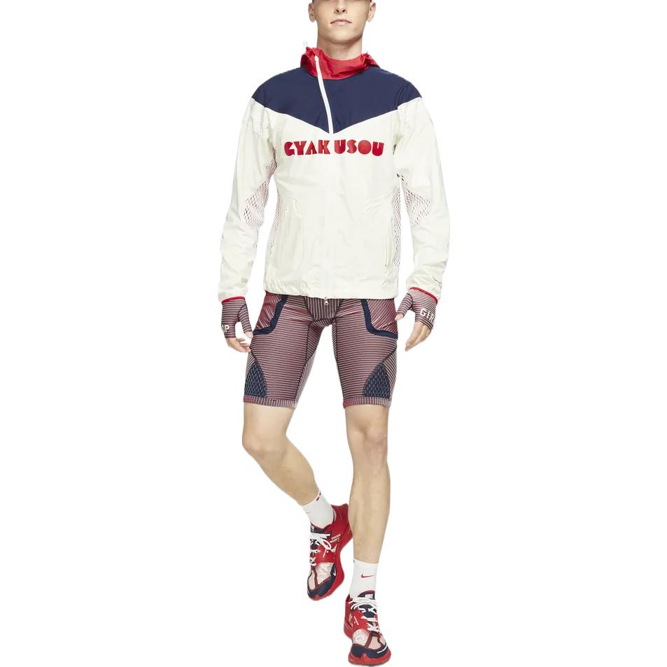 Men's Nike x Gyakusou Crossover Utility Elastic Stripe Sports Tight Shorts Red C
