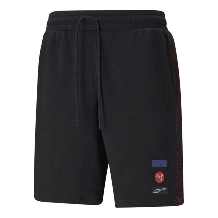 Image of PUMA Running Training Splicing Knit Sports Shorts Black 531085-01