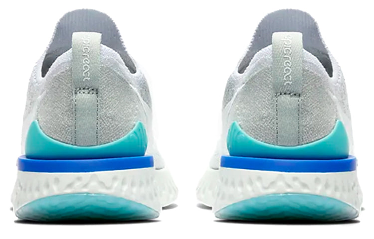 (WMNS) Nike Epic React Flyknit 2 'White Light Aqua' BQ8927-105