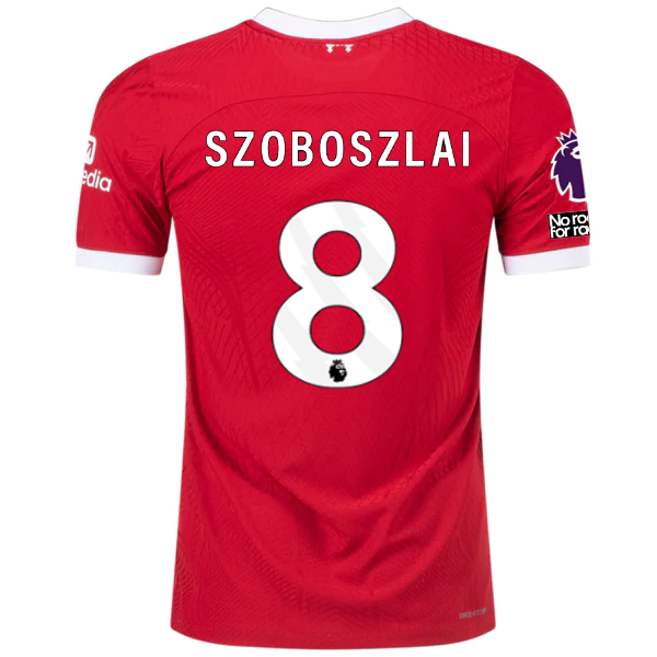 Nike Liverpool Authentic Szoboszlai Vaporknit Match Home Jersey w/ EPL + No Room