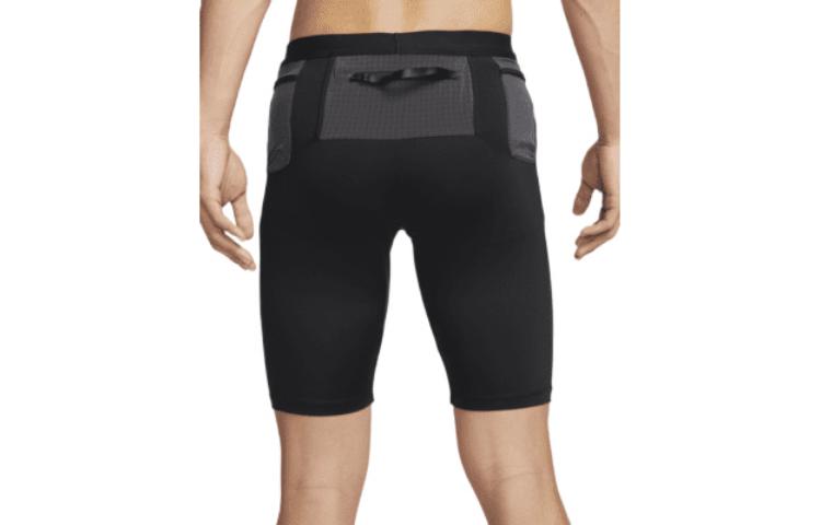 Image of Nike Einfarbige enge Laufshorts mit Schnürung für Herren Schwarz DM4796-010