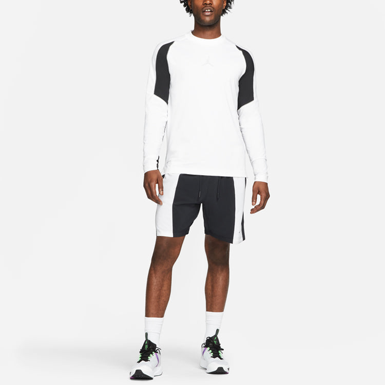 Image of Air Jordan Dri-Fit Air Woven Shorts 'Black White' CZ4774-010