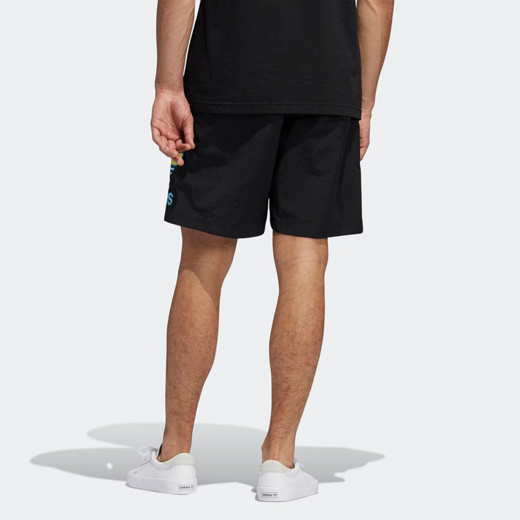 adidas originals Tr Short Large Logo Running Sports Shorts Black GL5137