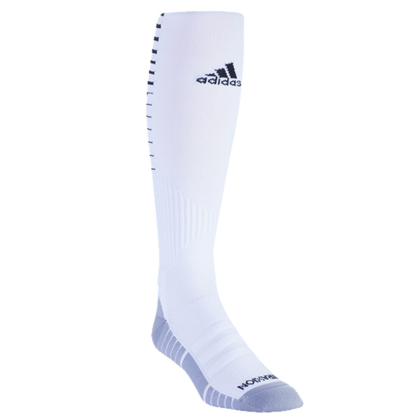 adidas Team Speed II Soccer Socks (White/Black)