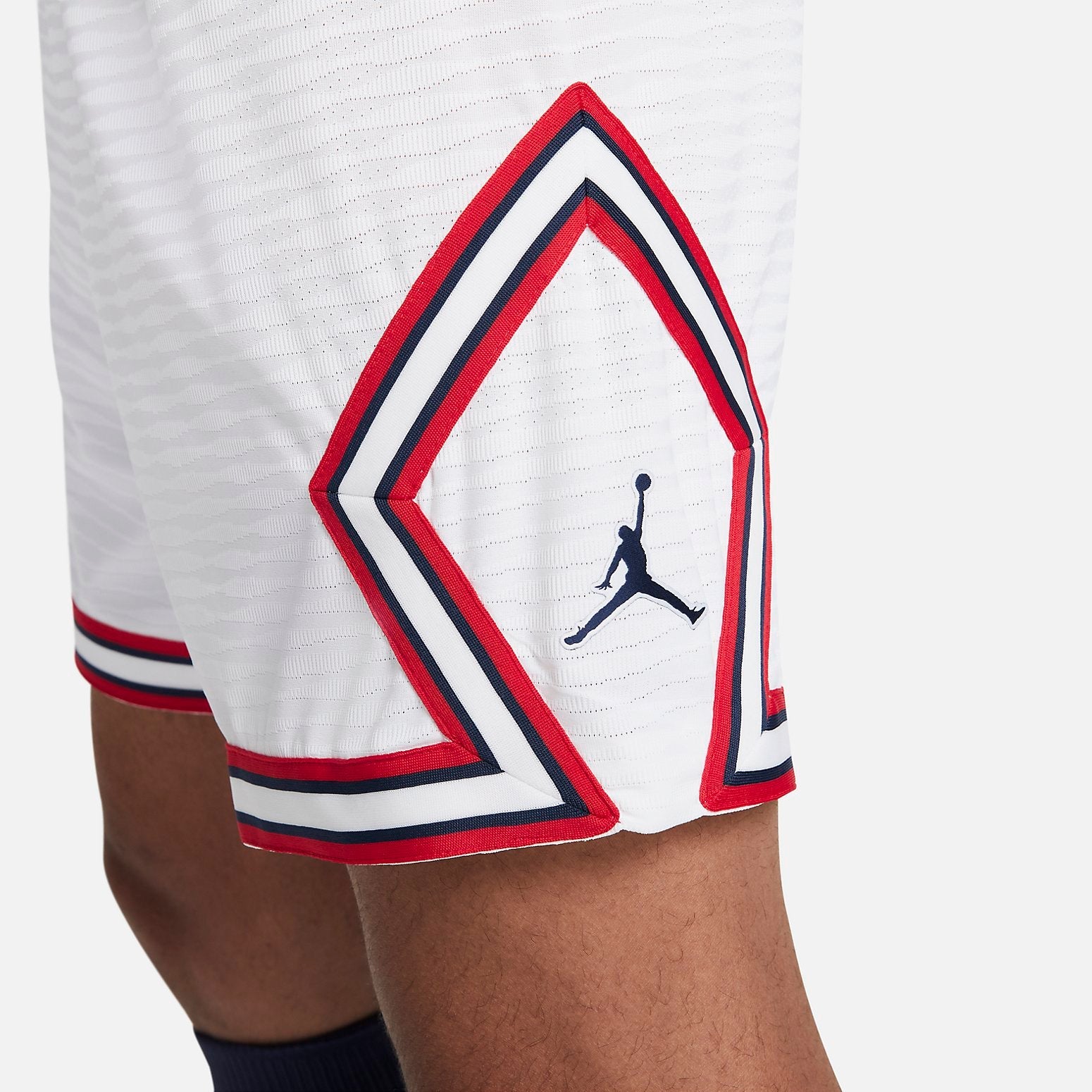 Image of Air Jordan Paris-Saint Germain 21/22 Fourth Vapor Match Short 'White' DH7472-100