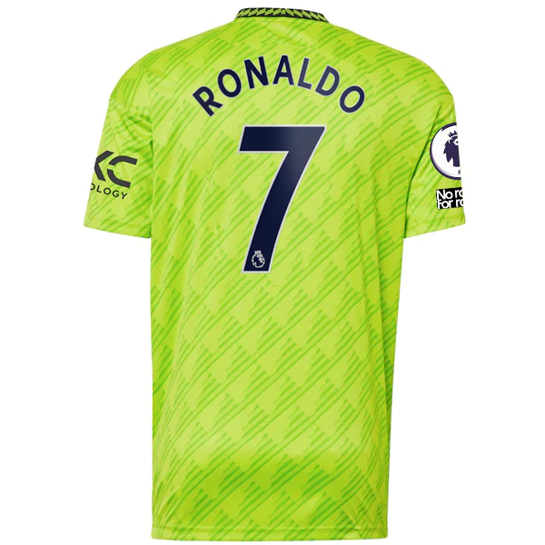 adidas Manchester United Cristiano Ronaldo Third Jersey w/ EPL + No Room For Rac