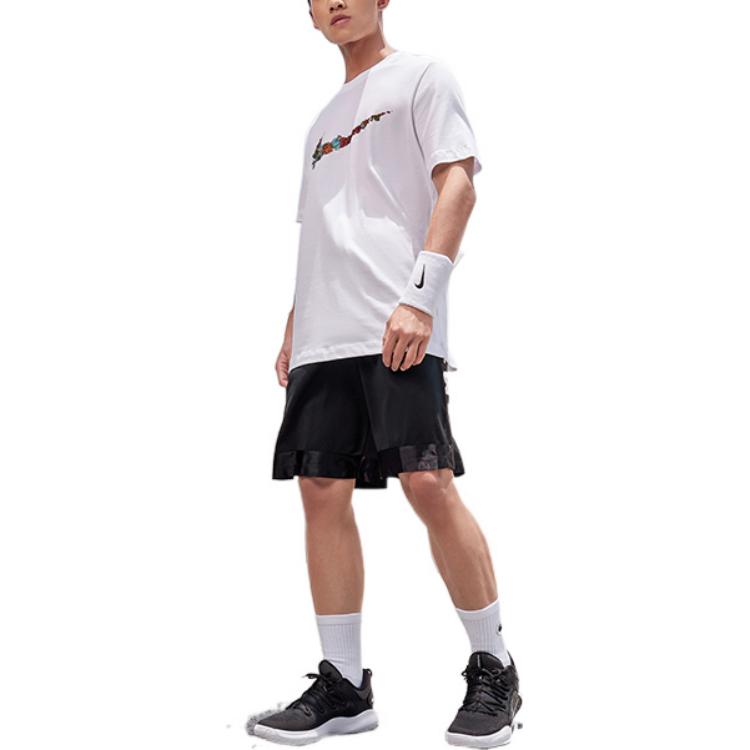 Lockere, legere Nike Side Colorblock-Shorts für Herren, Schwarz, DN4003-010