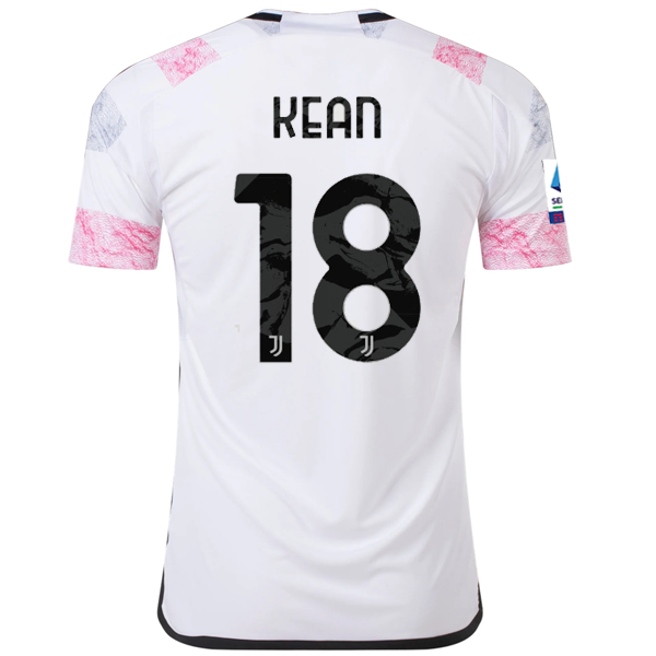 Image of adidas Juventus Kean Away Jersey w/ Serie A 23/24 (White)