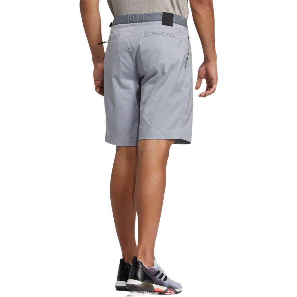 Image of Men's adidas Solid Color Lacing Straight Casual Shorts Silver GM0814
