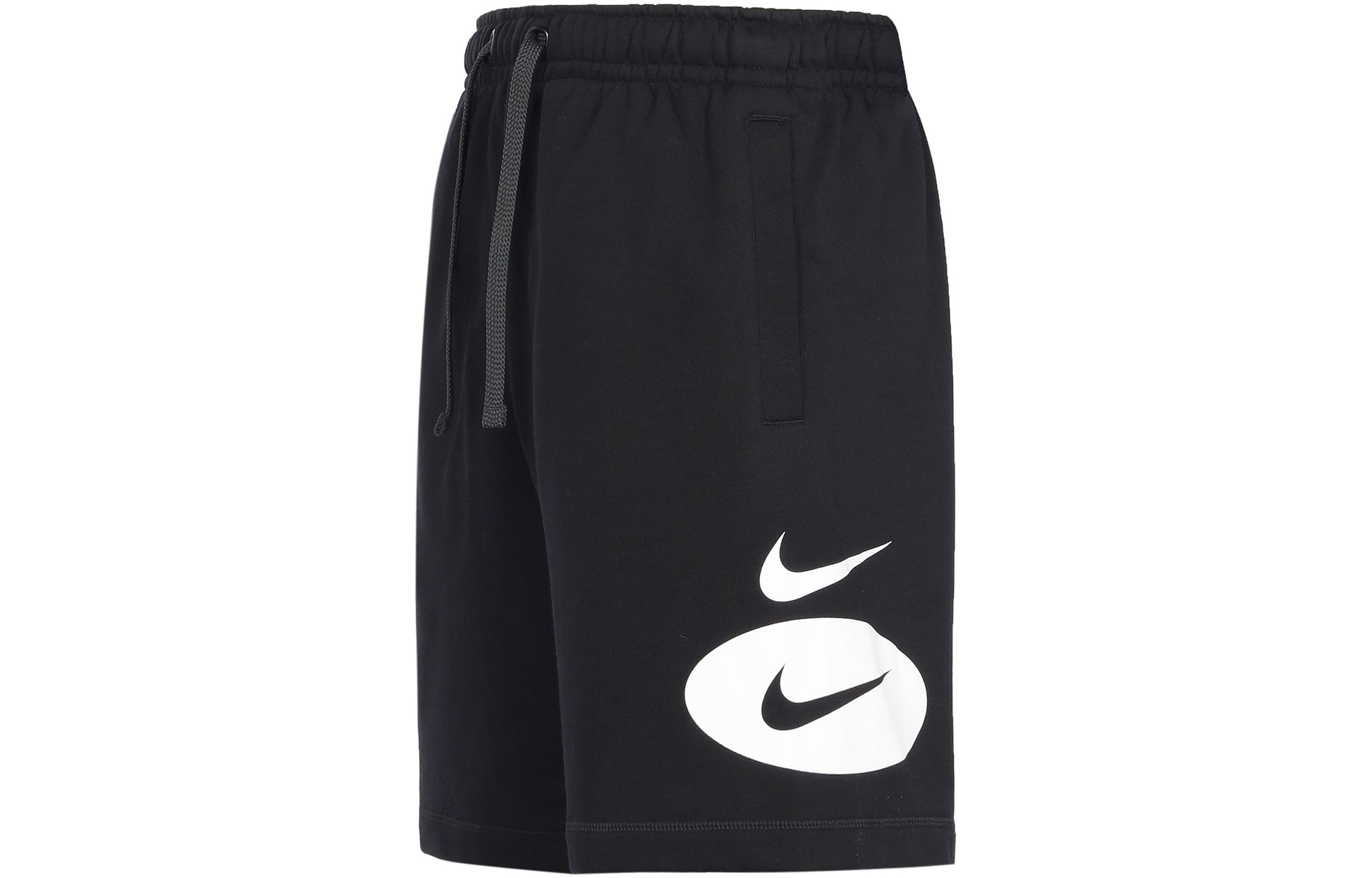 Nike Sportswear Contrasting Colors Logo Loose Lacing Casual Shorts Black DM5488-
