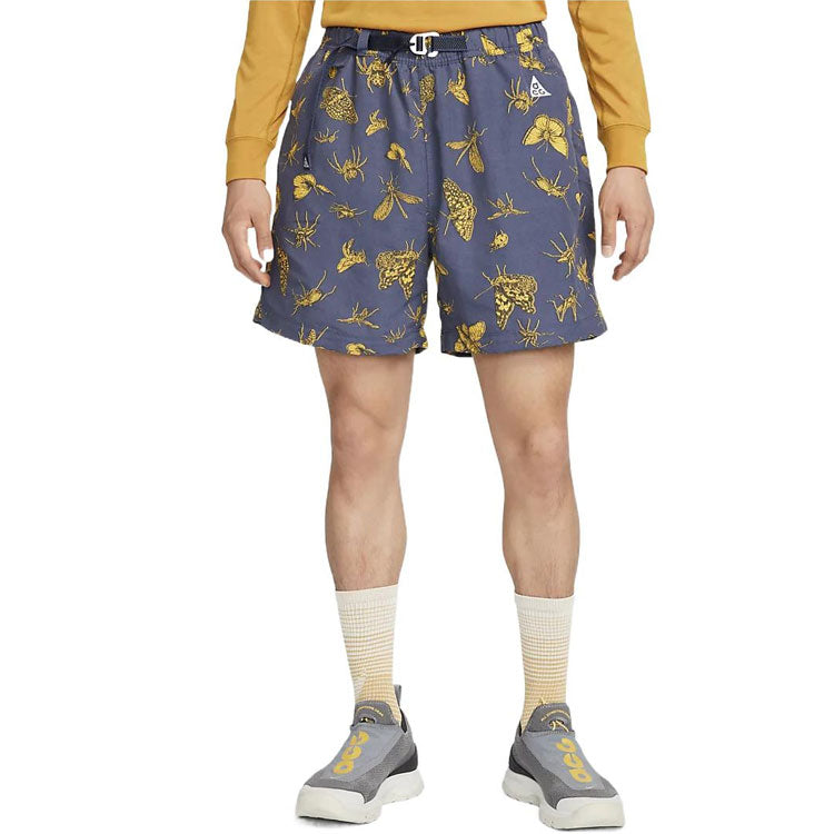 Image of Men's Nike Animal Full Print Athleisure Casual Sports Shorts Blue DR5736-437