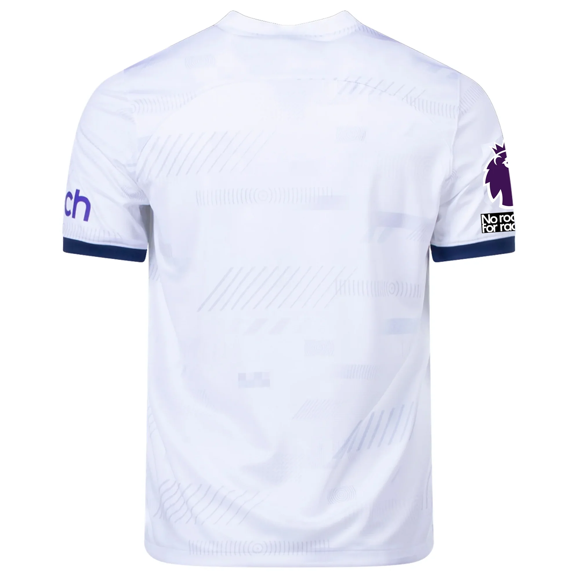 Nike Tottenham Home Jersey w/ EPL + No Room For Racism Patches  23/24 (White/Bin
