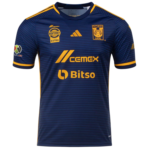 adidas Tigres UANL Away Jersey w/ Liga MX Patch 23/24 (Navy)