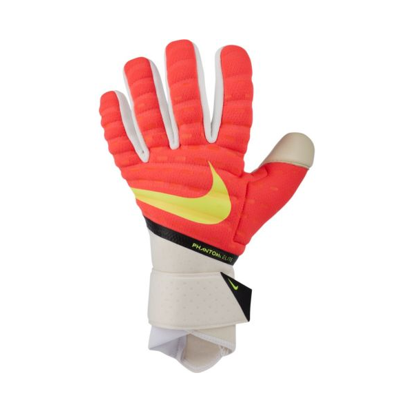 Image of Nike Phantom Elite Goalkeeper Gloves (White/Bright Crimson)