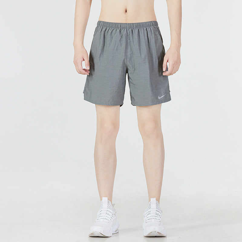 Men's Nike Solid Color Logo Athleisure Casual Sports Woven Shorts Gray CZ9069-08