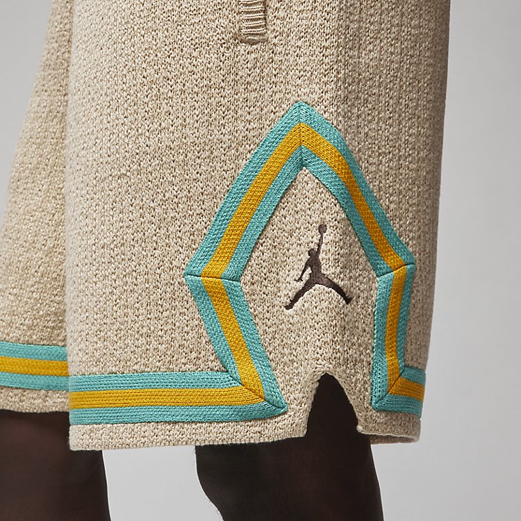 Image of Air Jordan x UNION x Bephies Beauty Supply Diamond Shorts 'BAROQUE BROWN WASHED
