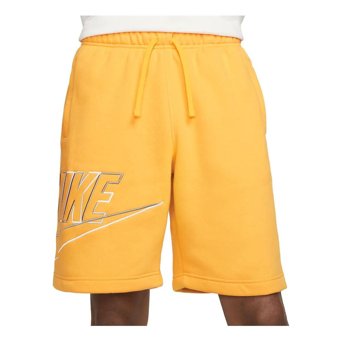 Image of Nike Club Fleece Shorts 'Yellow' DX0801-010