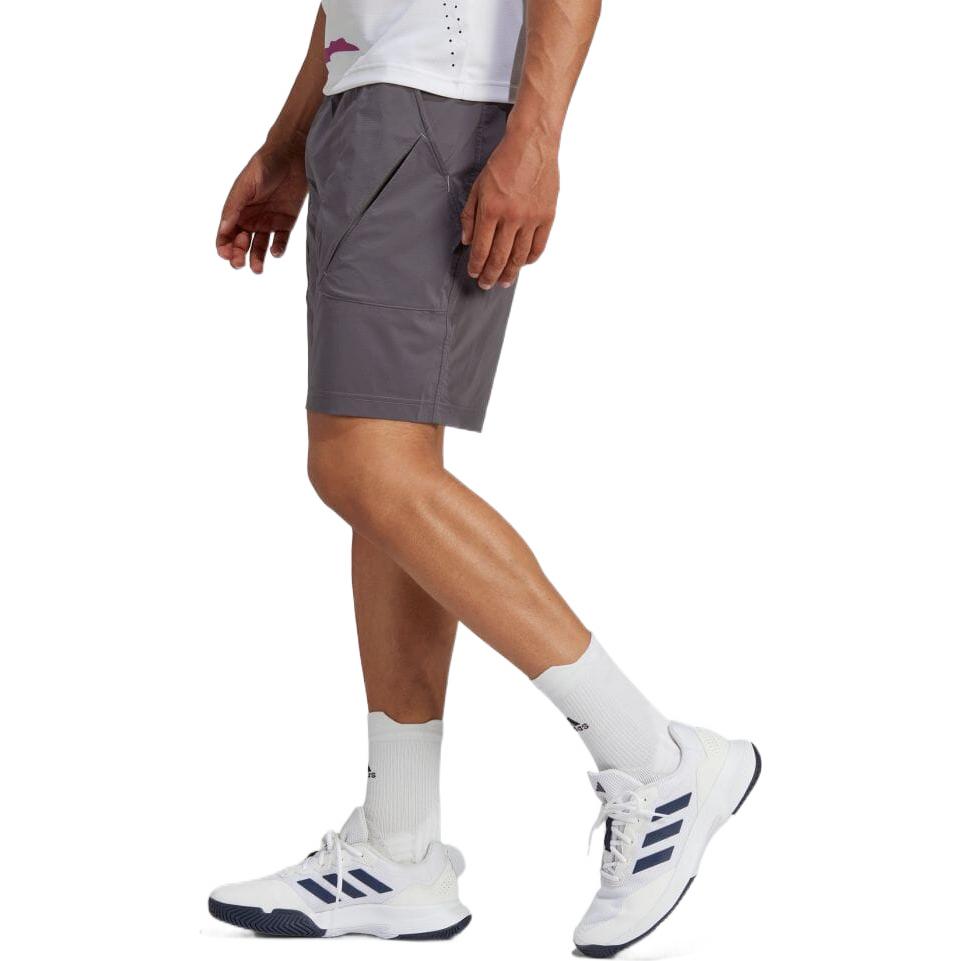 Image of Men's adidas Logo Printing Loose Sports Shorts Gray HY8722