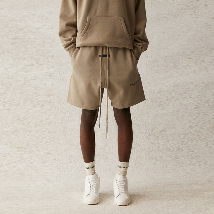 Image of Fear of God Essentials SS21 Sweatshort Moss FOG-SS21-587