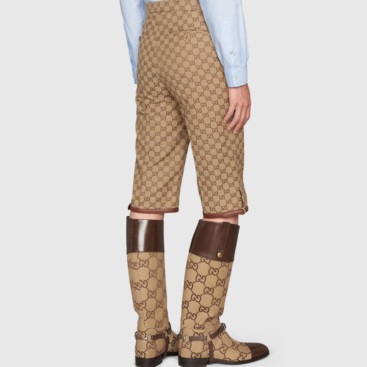 Image of Gucci GG Canvas Tailored Shorts 'Beige' 675281-Z8ASS-2580