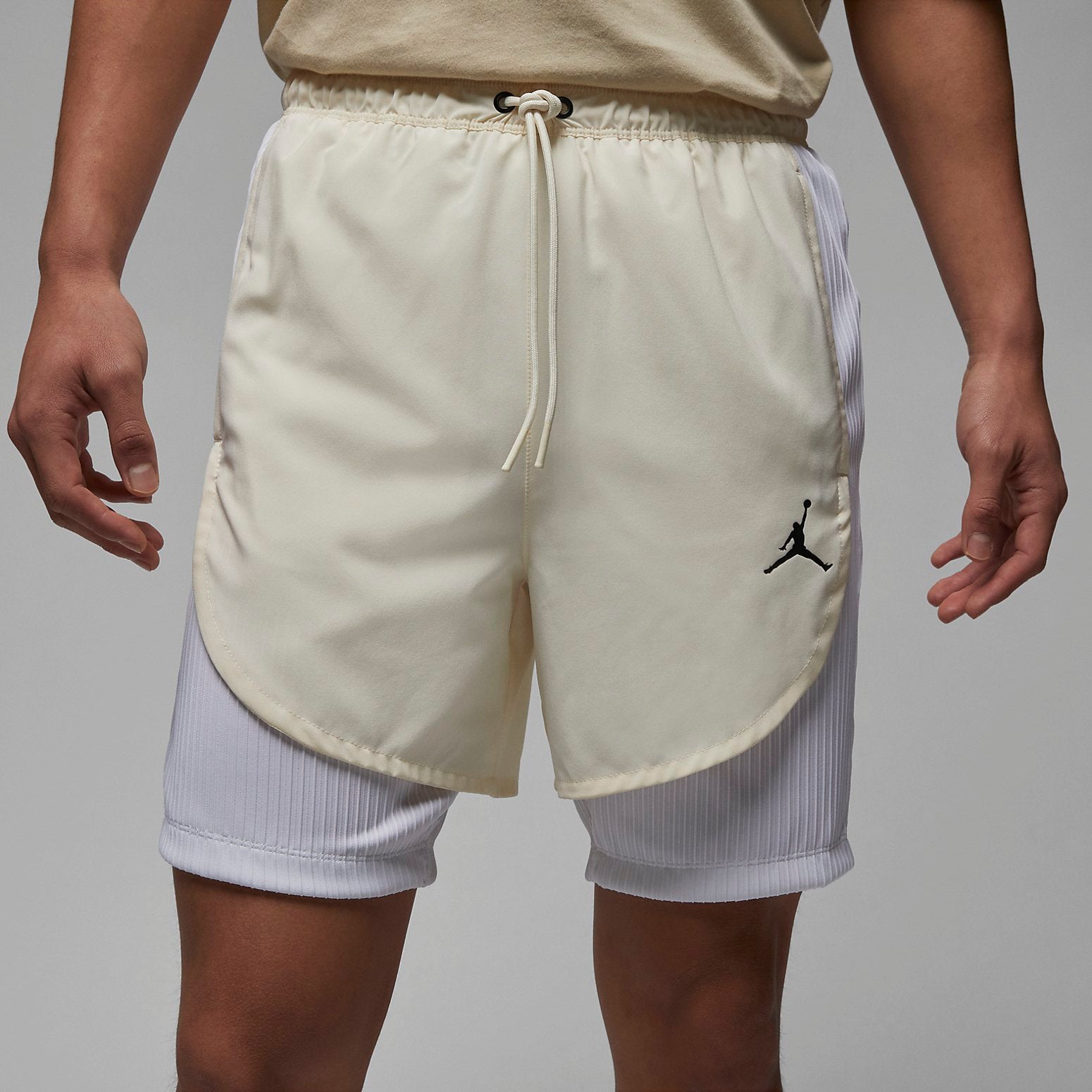 Image of Air Jordan Dri-Fit Sport Shorts 'Pale Ivory White' DZ0574-110