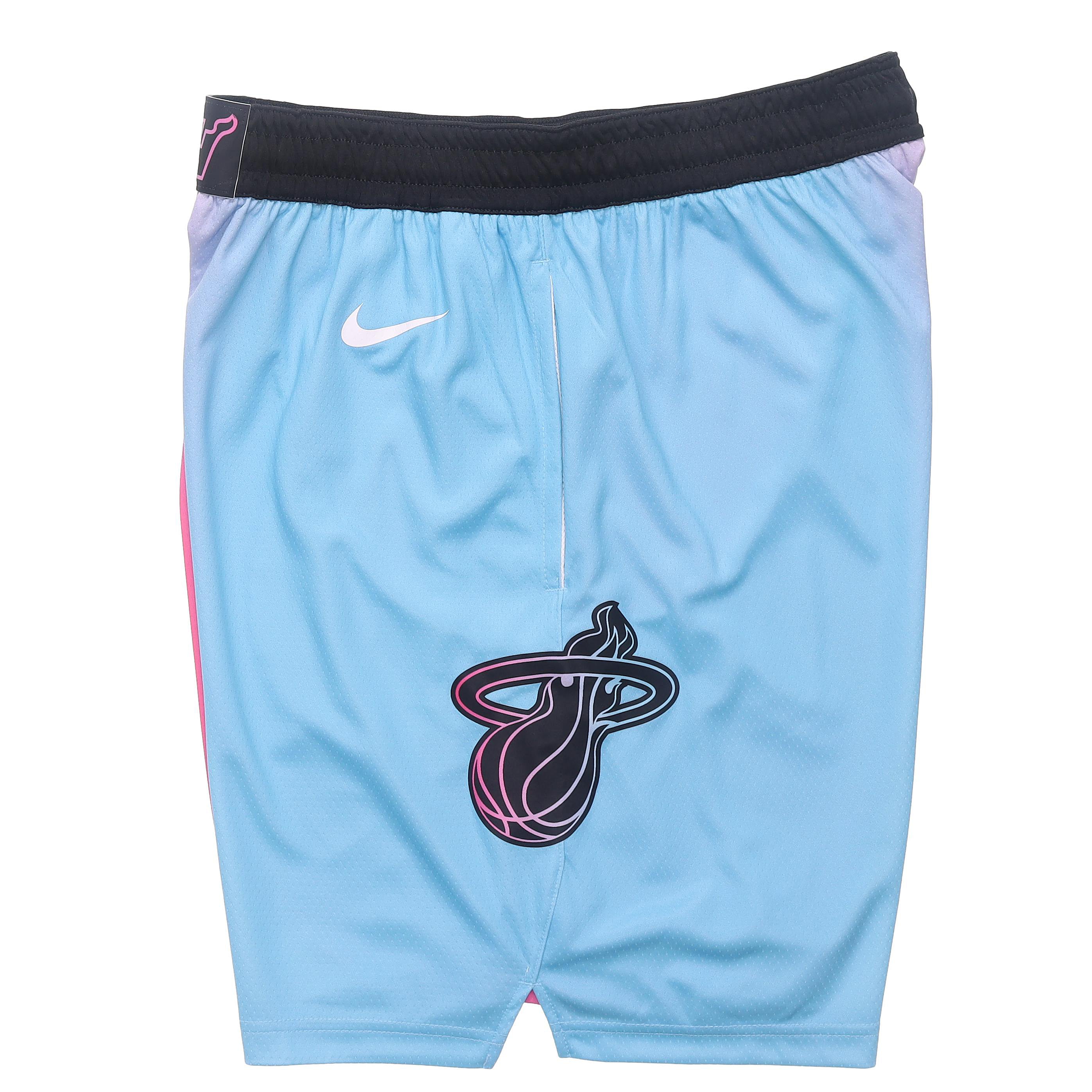 Image of Nike NBA Swingman Shorts City Edition Miami Heat Colorblock Sports Basketball Pu