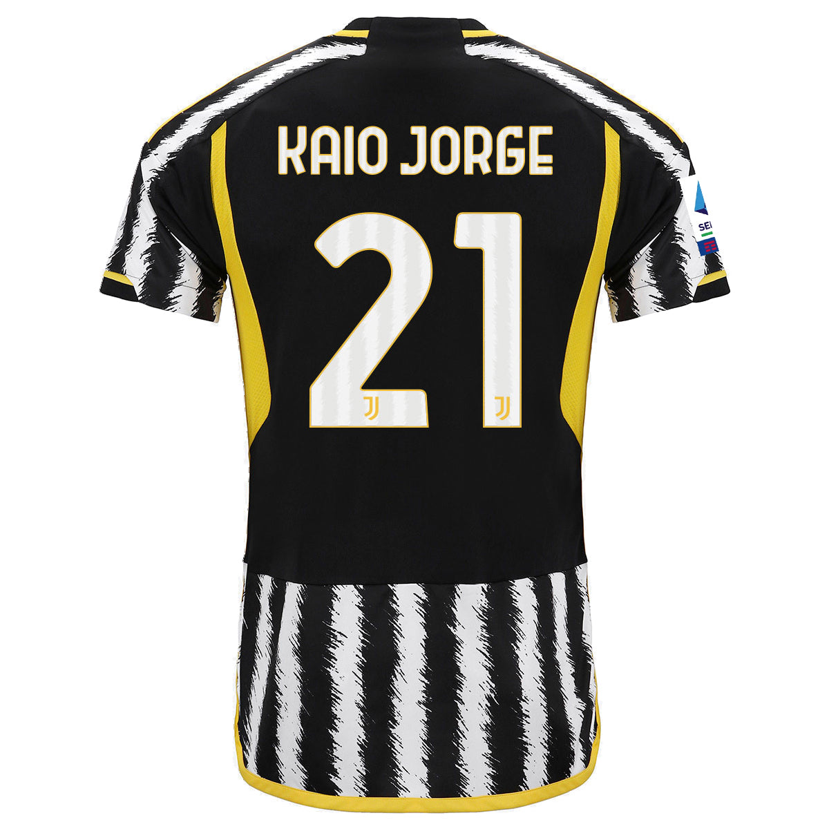 adidas Kaio Jorge Juventus Home Authentic Jersey 23/24 w/ Serie A Patch (Black/W