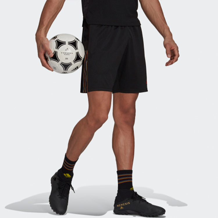 Image of adidas Tiro Sho Pride Soccer/Football Sports Shorts Black H37787