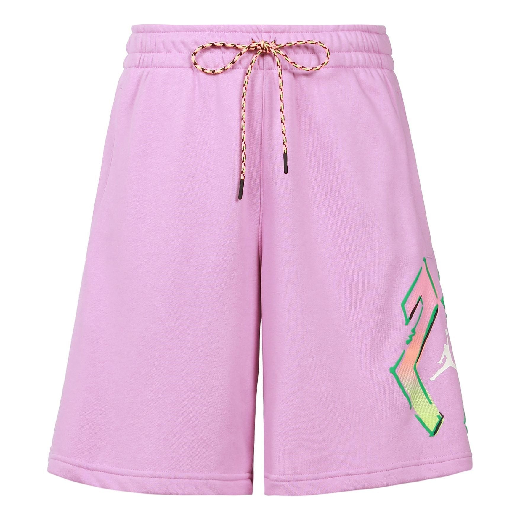 Image of Jordan Alphabet Pattern  Straight Shorts Men's Purple CZ4848-591