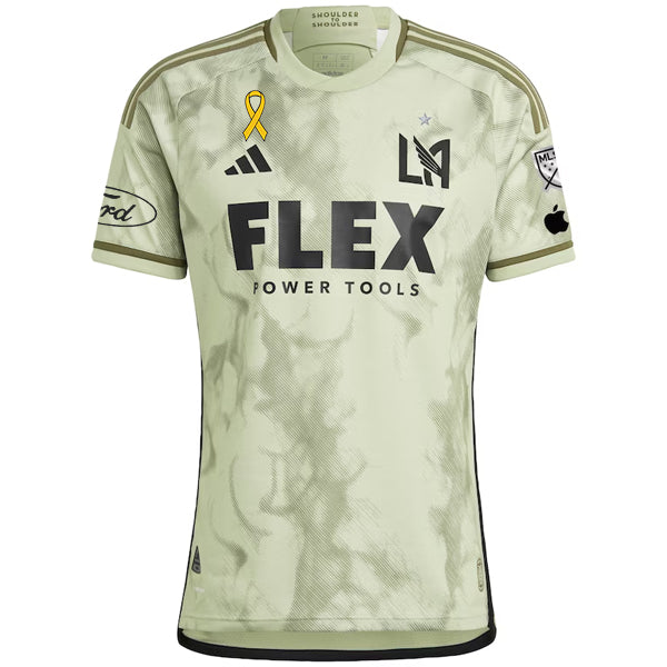 Image of adidas LAFC Authentic Away Jersey 23/24 w/ MLS + Apple + Ford + Childhood Cancer