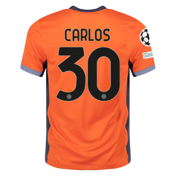 Image of Nike Inter Milan Carlos Third Jersey w/ Champions League Patches 23/24 (Safety O