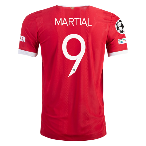 Image of adidas Authentic Manchester United Anthony Martial Home Jersey w/ Champions Leag