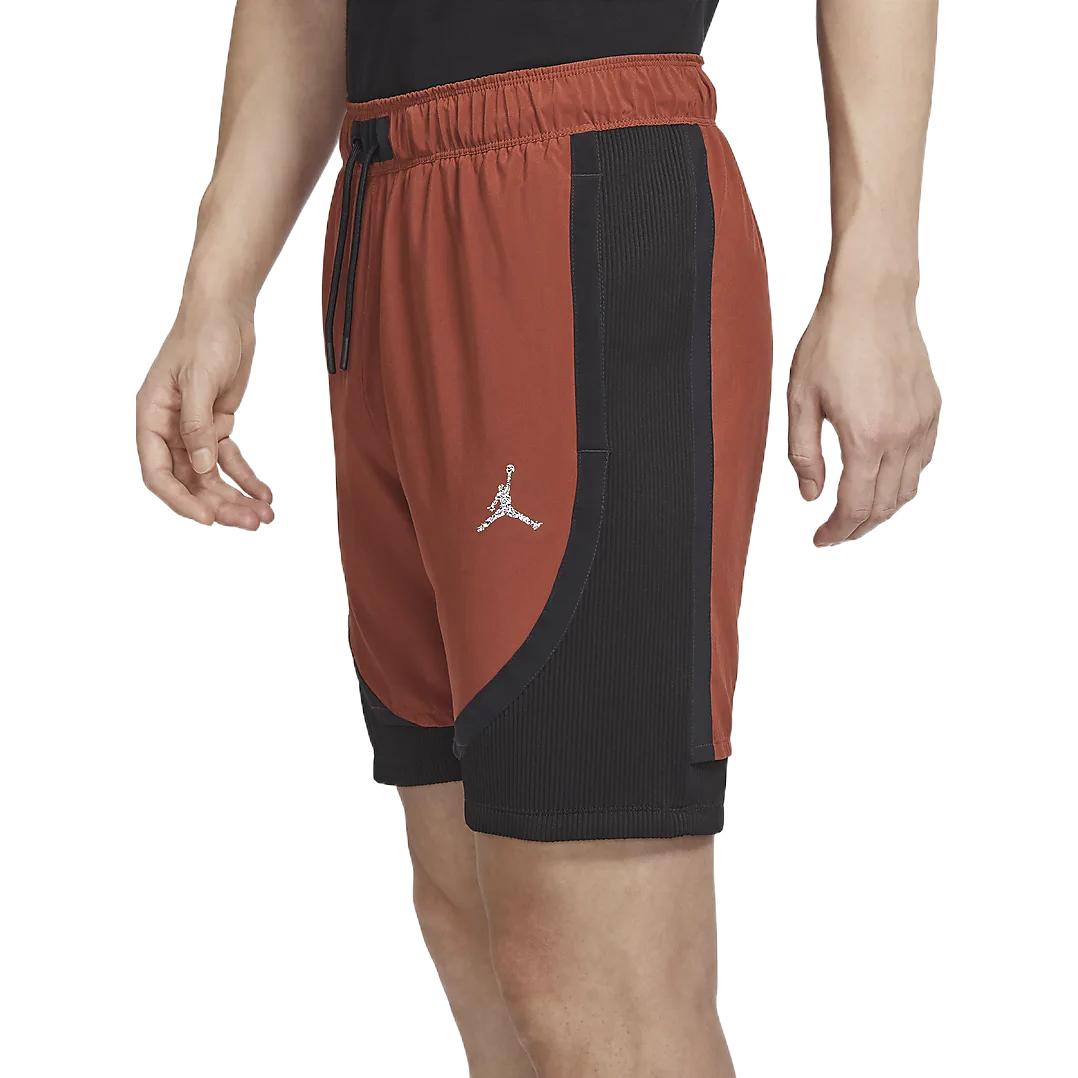 Image of Men's Air Jordan Dri-FIT Reflective Logo Colorblock Casual Shorts Black DM1830-6