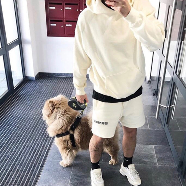 Fear of God Essentials FW18 Grafik-SweatshortsWeiß FOGPAMZ-WH-01