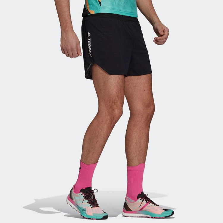 Image of adidas Casual Stripe Straight Shorts Japanese Version Men's Black GL1208