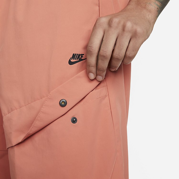 Image of Nike Sportswear Tech Pack Woven Unlined Cargo Shorts 'Orange' DM5592-827
