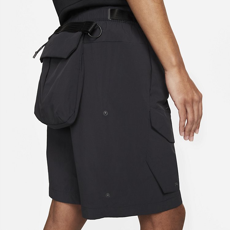 Image of Nike Sportswear Tech Pack Woven Unlined Cargo Shorts 'Black' DM5592-010